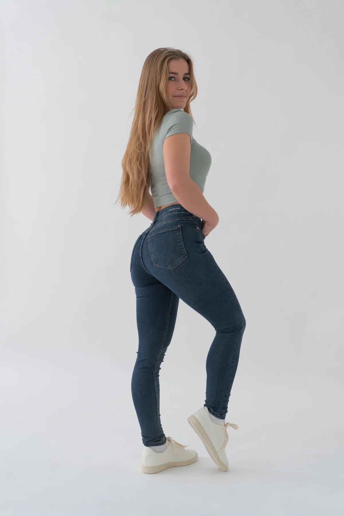 SKINNY HIGH RISE - DARK BLUE - Image 5