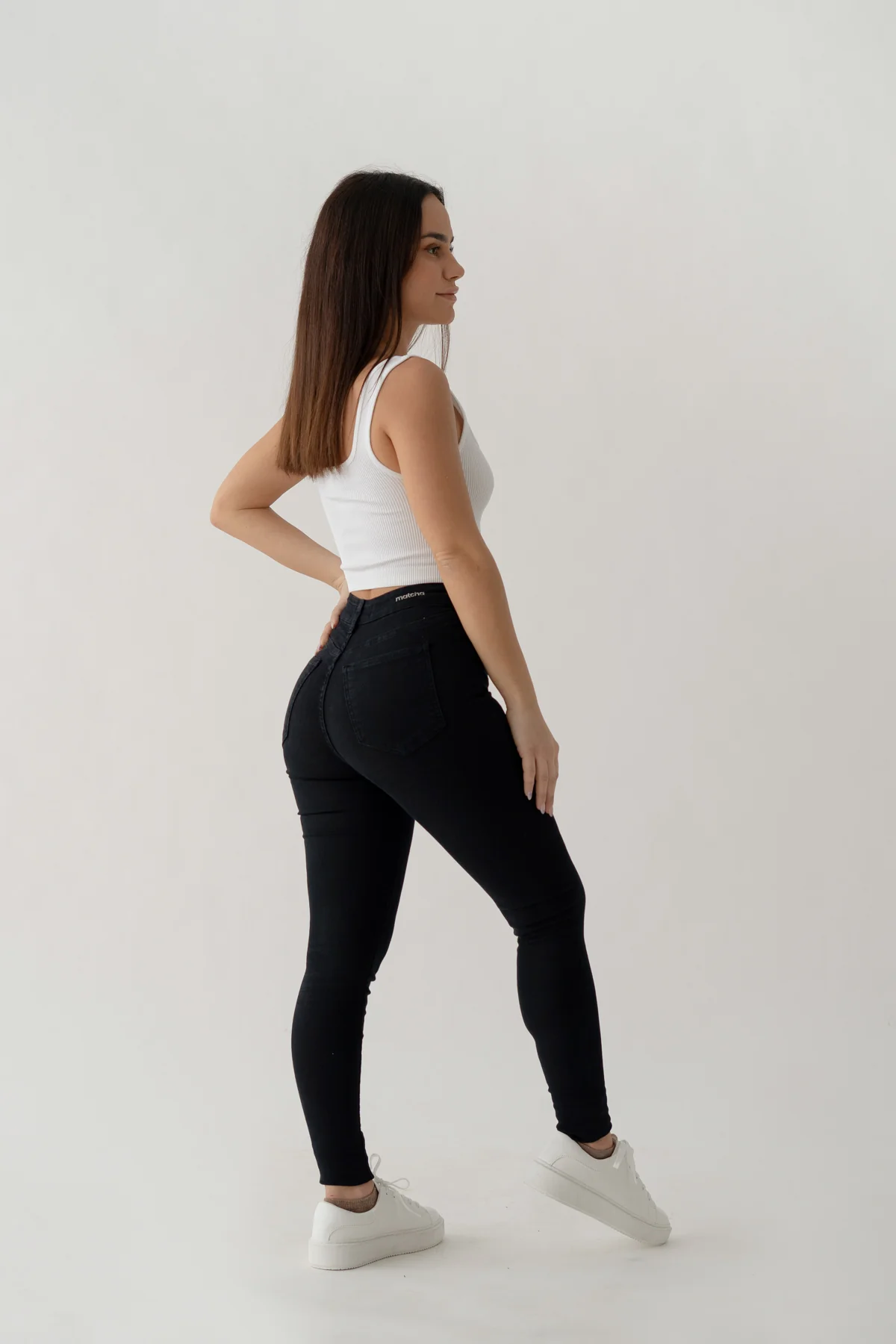 SKINNY HIGH RISE - BLACK - Image 7